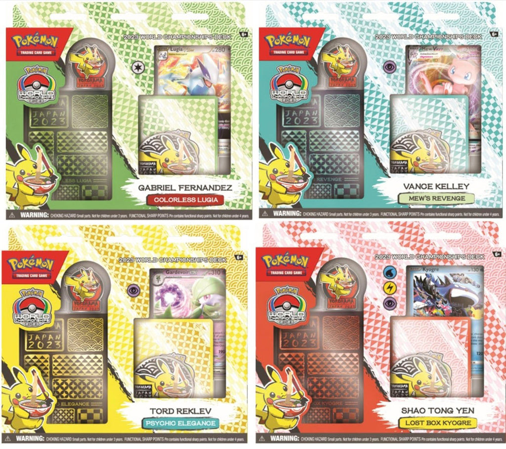 Pokémon TCG 2023 World Championship Decks on sale this Friday, 3/8/24!